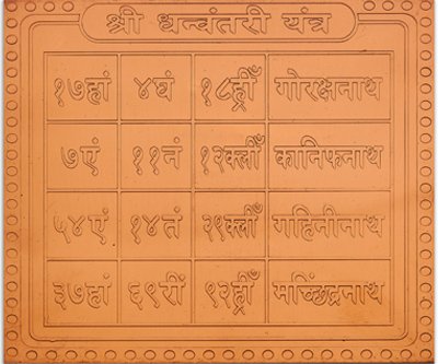 Dhanavantri Yantra