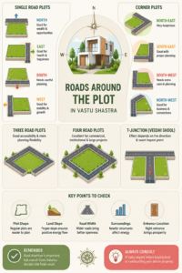 Roads and plots in Vastu Shastra