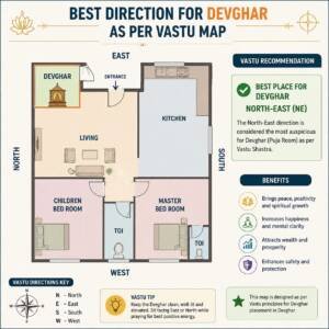 Best Direction For Devghar Acording to Vastu