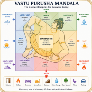 Vastu Purusha Mandala diagram