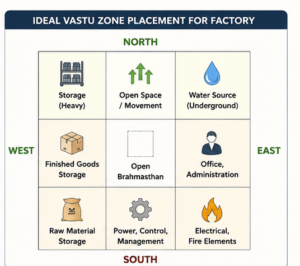 Ideal Vastu Zone For Factiry