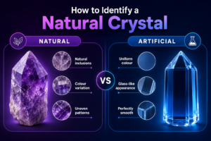 Natural vs artificial crystals comparison